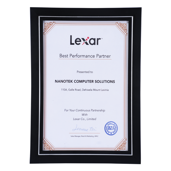 LEXAR Best Performance Partner 2020