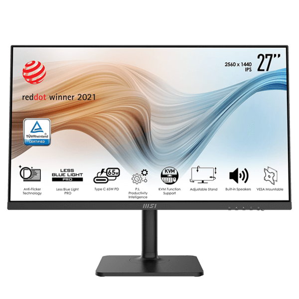 MSI MODERN MD272QP 27"2K IPS TYPE-C Frameless Monitor