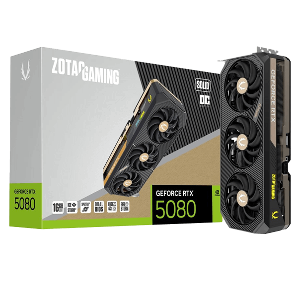 ZOTAC GAMING GeForce RTX 5080 SOLID OC 16GB