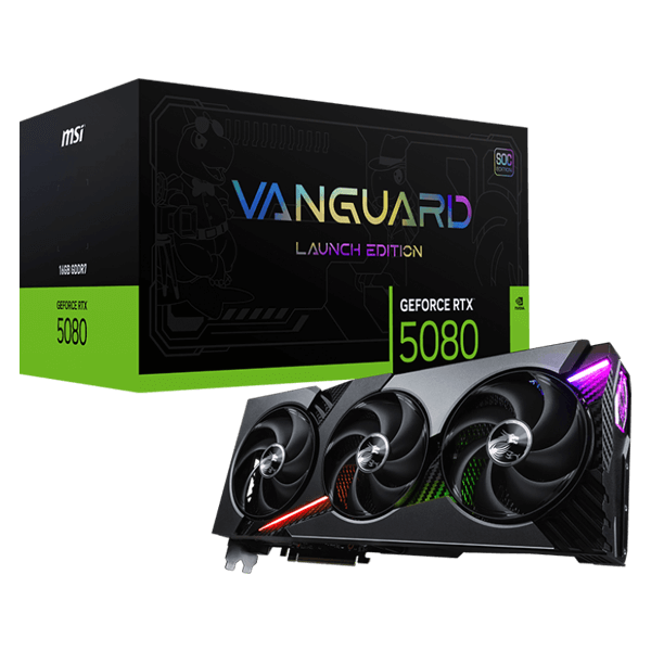 MSI Geforce RTX 5080 VANGUARD SOC LAUNCH Edition OC 16GB