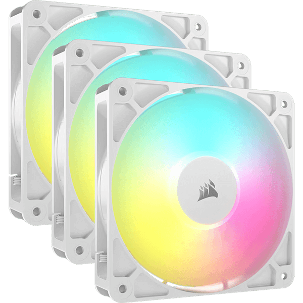 CORSAIR RS120 ARGB TRIPLE KIT White / Black-image