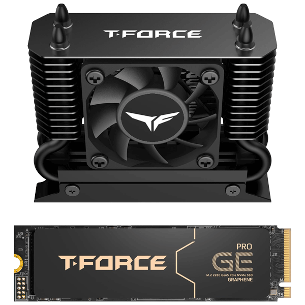 Team T-FORCE GE PRO 2TB Gen 5.0x4 with NVMe 2.0 3D NAND with AirFlow I-image