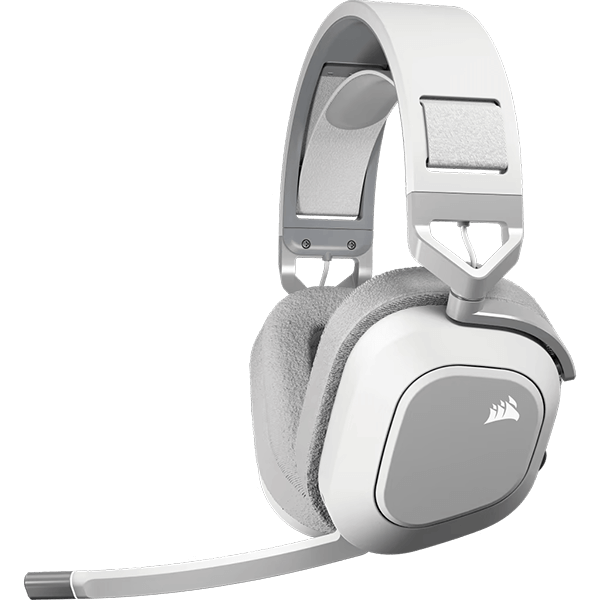 CORSAIR HS80 MAX RGB WIRELESS HEADSET STEEL GRAY/WHITE-image